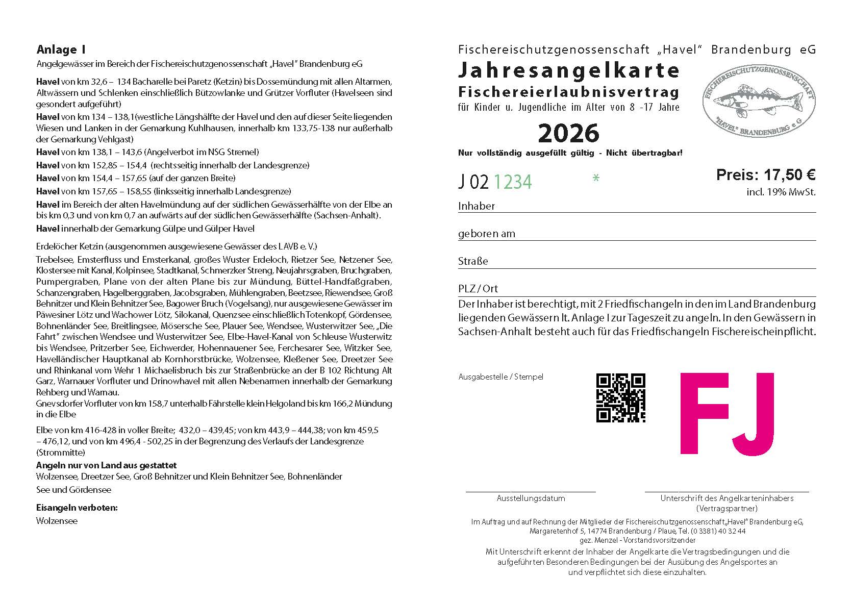 D02 - Digitale Jahreskarte Jugend Havel-Seen-Elbe